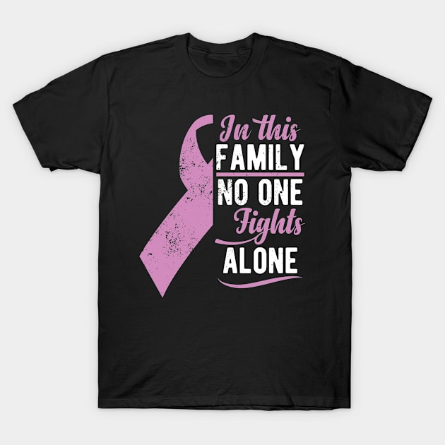 In This Family No One Fights Alone T-Shirt by BramCrye